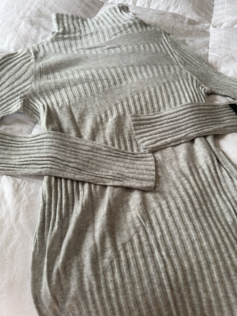 Nic & Zoe Knit Turtleneck Mixed Rib Top